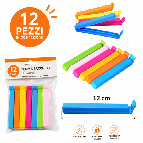 12clip sigilla sacchetti buste - sacchetti,