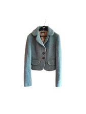 Sisley blazer giacca corta in misto lana  Turchese taglia XS-S Ragazza/ Donna 
