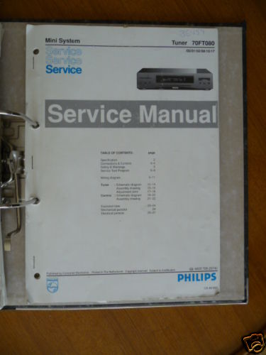Service manual philips - service,