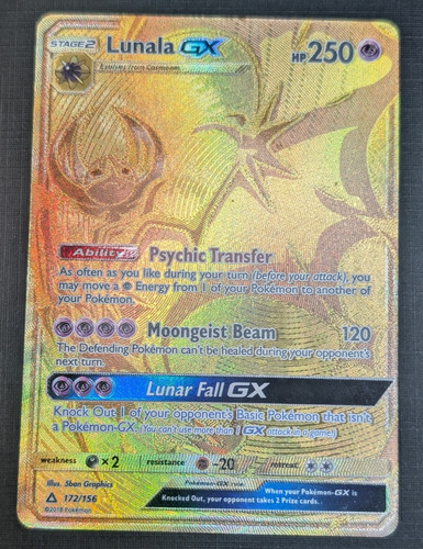 Lunala secret rare gold 172 - rare,