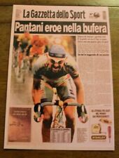 2637 CARTOLINA PUBBLICITARIA LA GAZZETTA DELLO SPORT PANTANI 
