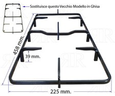 Glemgas Griglia Smaltata Nera