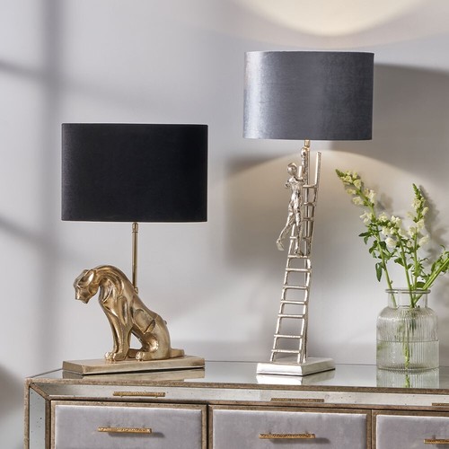 Lampada giaguaro oro