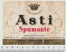ASTI SPUMANTE cantine produttori diretti Santo Stefano Belbo vino etichetta 80s