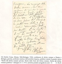 Bologna 23.11.1910 Prof