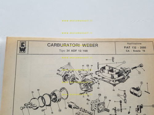 Weber carburatore adf - weber,
