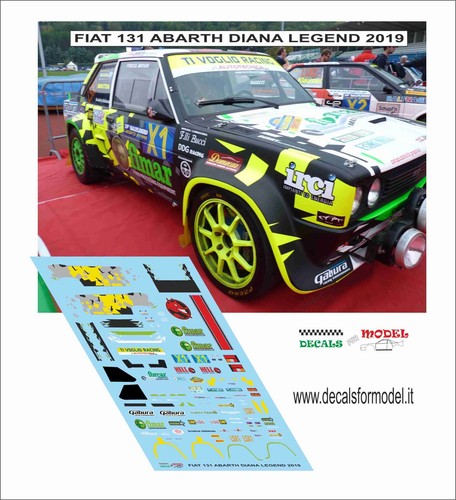 Decals fiat 131 - 1:43,