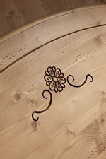 LETTO MATRIMONIALE RUSTICO IN