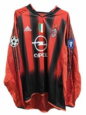 Maglia Jersey Maillot Home Ac Milan 2004 2005 Ucl Version Kaka 22 Maldini 3