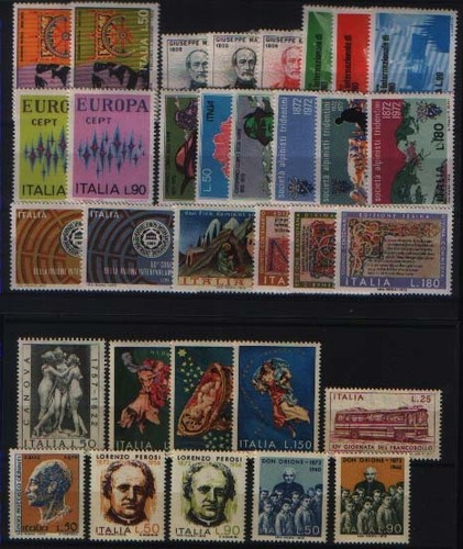 Italia 1972 annata completa - -,