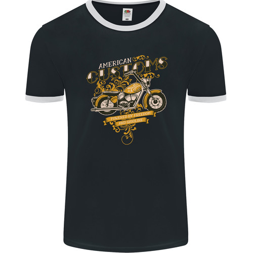 Shirt biker american customs - t-shirt,