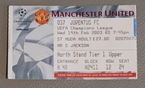 Biglietto manchester united - biglietto, v