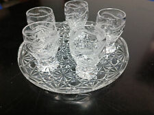 bicchieri da amaro e liquori, set di 4 a piccolo calice + 5 classici + vassoio