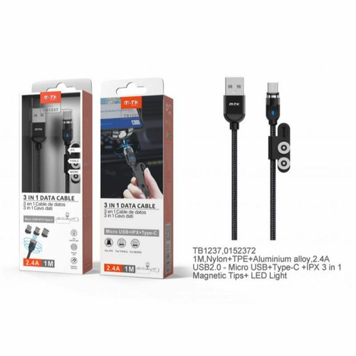 Zio hop cavo magnetico 3in1 - -,