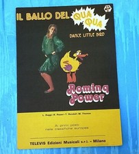 SPARTITO MUSICALE "IL BALLO DEL QUA QUA" DANCE LITTLE BIRD ROMINA POWER 1983