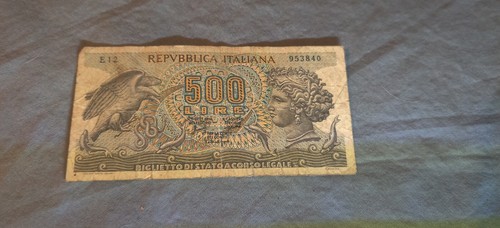 1966 italian 500 lire note - 500,