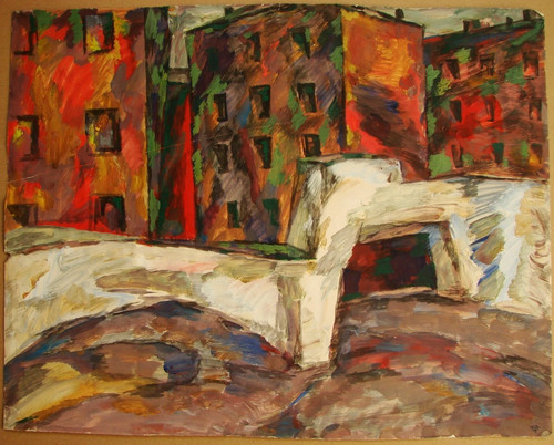 Quadro tempera sovietico