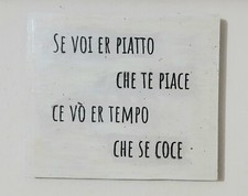 Quadretto Legno Trattoria