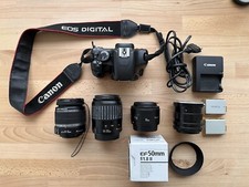 Canon EOS 450D + Obiettivi Vari + Accessori + Due Batterie e Cavo Ricarica