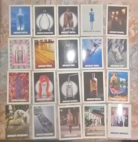 Lotto cartoline absolut - 40, cartoline,