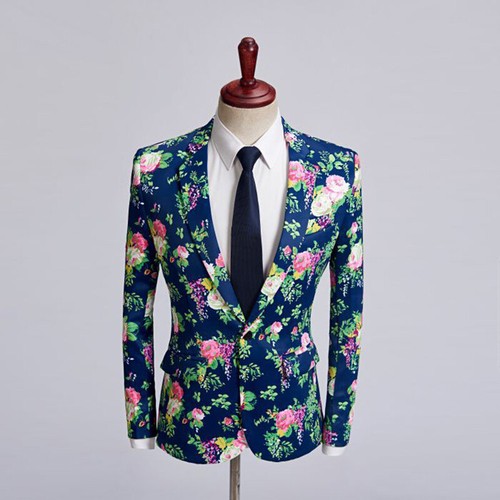 Giacca tuta uomo stampa fiori
