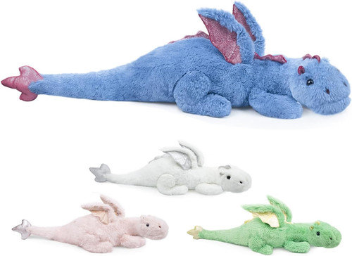 Peluche drago ponderato blu - drago,