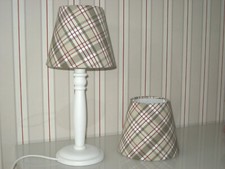 NORDIKA Paralume, lampada da tavolo, lampada, attacco E14 a quadretti