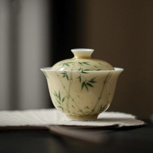 Gaiwan giallo porcellana