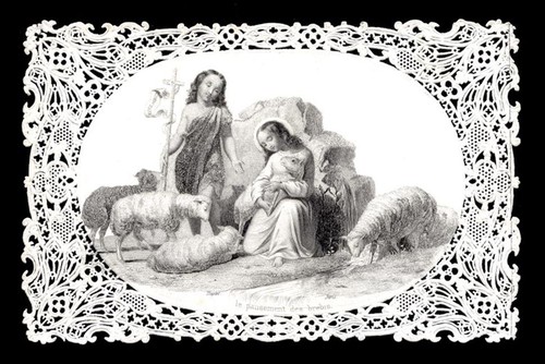 Santino merlettato holy - santino, merlettato-holy