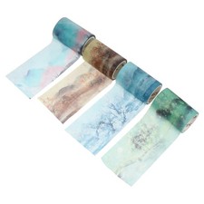 4 Rotoli Nastro Washi Decorativo Mascheratura Washi Nastri per Giornali Scrapbook Planner
