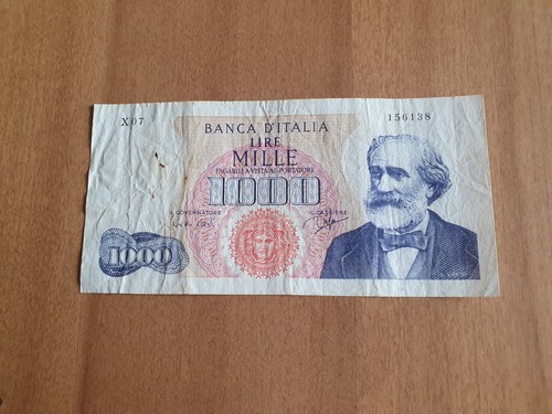Banconota 1000 lire verdi - 1000,