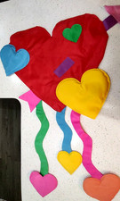 Bandiera Jumbo Cuore Rosso da