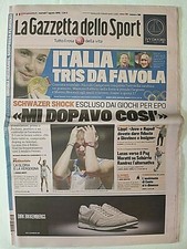 GAZZETTA DELLO SPORT 7 AUGUST