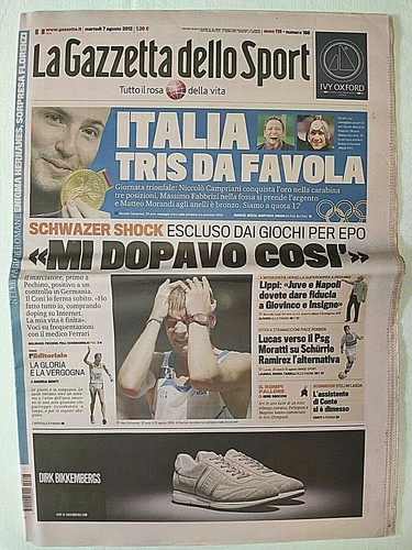 Gazzetta dello sport agosto - gazzetta,