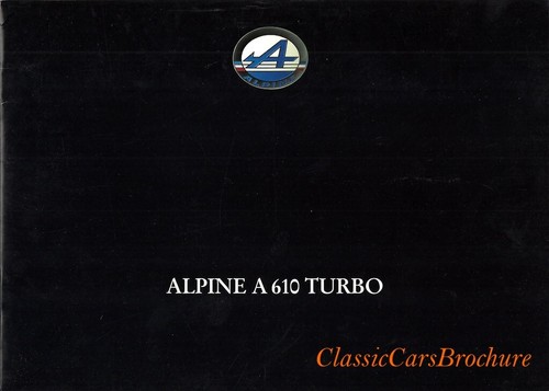 Brochure depliant alpine a610 - alpine,