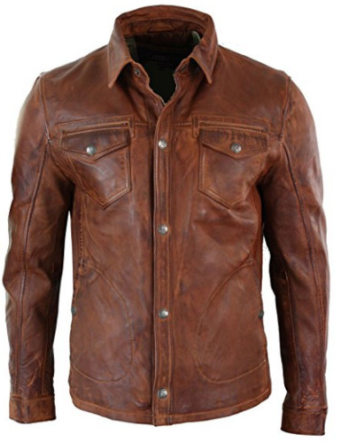 Camicia uomo giacca marrone - uomo,