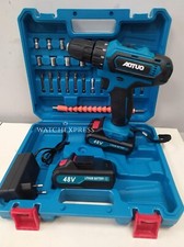 TRAPANO A PERCUSSIONE AVVITATORE A BATTERIA DA 48V PERFORATORE X2 BATTERIE