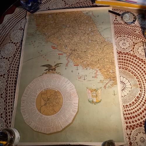 Antica cartina geografica - cartina,