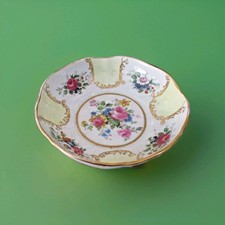 Ciotola centrotavola in porcellana LIMOGES  decorazioni floreali - anni 50