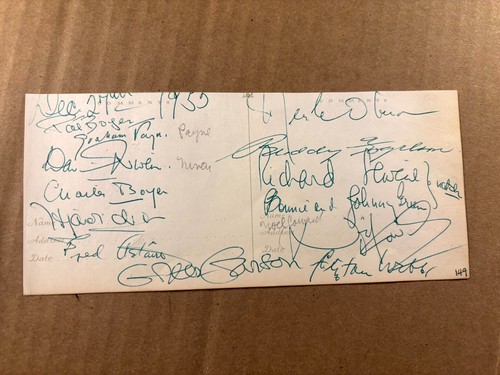 Rarissima pagina autografata