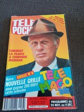 Magazine television TV TELE POCHE 1137/novembre 1987-indochine/madigan-tele mago