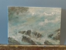 studio paesaggio marina olio