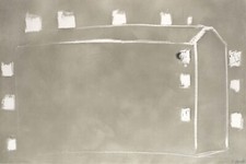 Enzo Cucchi -senza titolo- 1990/91 - incisione carborundum su cartoncino 93x140