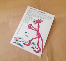 Foglio/adesivo stickers vintage PANTERA ROSA ( Anni 70/80 )