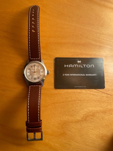 Hamilton khaki field - khaki, silver