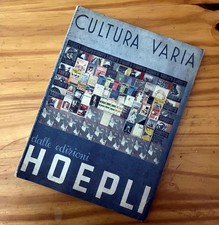 Catalogo  storico Hoepli Cultura Varia Libri Ventennio Anni 30 Manuali