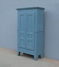 Antico armadio stipo due ante laccato Shabby Chic, piemontese, '800 - L 106 cm!