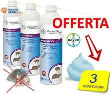 Bayer RACUMIN Schiuma Attiva → 500 ml - Azione TOPICIDA Contro TOPI e RATTI