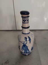 ANFORA BOTTIGLIA CERAMICA UN MANICO DONNA OMBRELLO BLU ZARA LUXARDO - CCM FAENZA