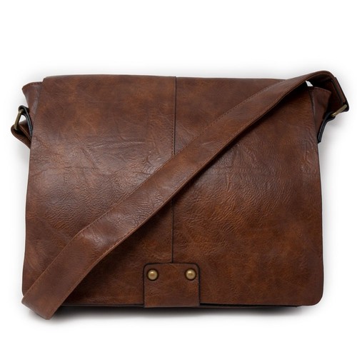 Borsa tracolla marrone postino